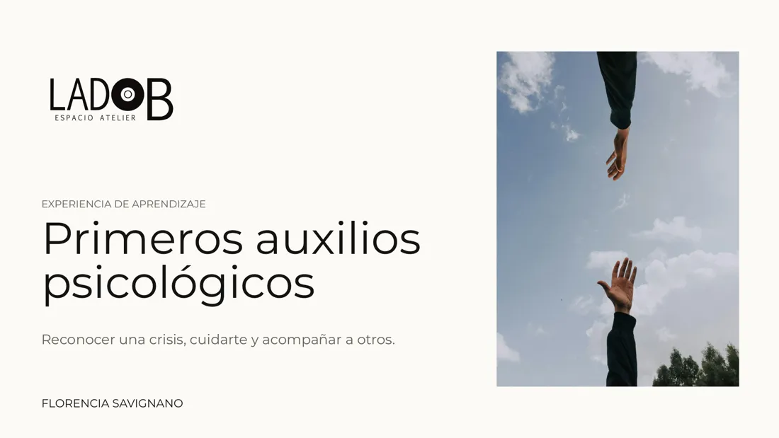 Portada del webinar Primeros auxilios psicológicos